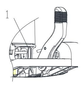 Engine oil pressure warning lamp location