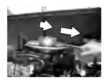 Emergency starter rope wound around flywheel