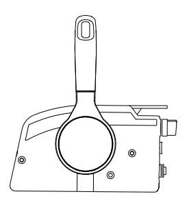 Remote control lever placed in neutral position