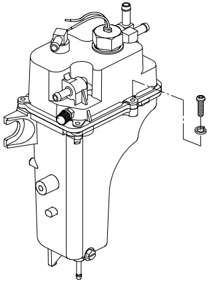 Electric fuel pump disassembly exploded view