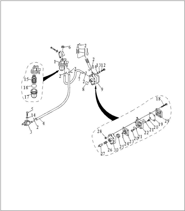 Electric start type ignition system parts