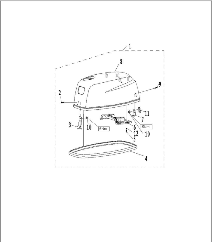 Crankcase cover bolt tightening sequence