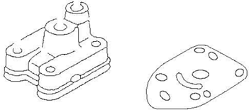 Water pump fixed plate and housing removal