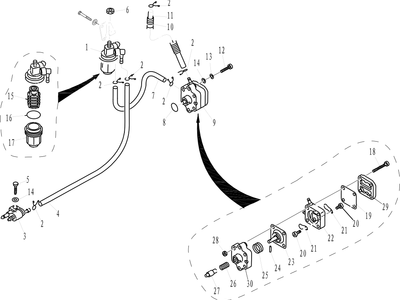 Parsun F9.9/F15 FUEL