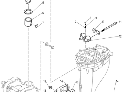 Parsun F20/F25 BRACKET 2