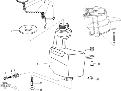 Parsun F4/F5 FUEL TANK