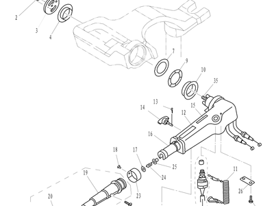 Parsun F8/F9.8 STEERING