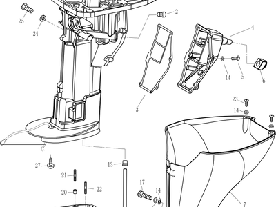 Parsun F8/F9.8 UPPER CASING