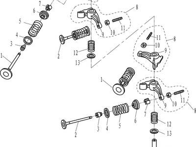 Parsun F8/F9.8 VALVE